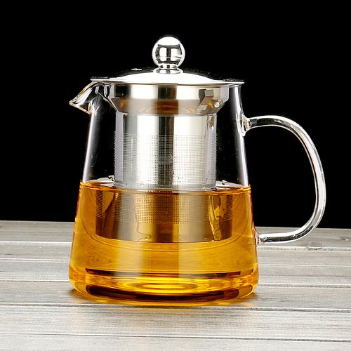茶具冲泡器耐茶杯套装滤功夫红茶茶壶热玻璃加厚不锈钢过家用花